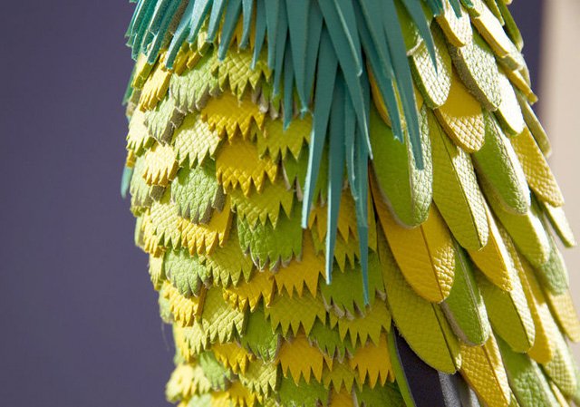 Reference image illustrating Hermès Leather Scrap Animals: Zim & Zou’s Exquisite Jungle Sculptures for Hilton McConnico’s Hong Kong Exhibit
