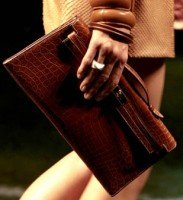 Reference image illustrating Hermès Spring 2010 Handbags: Gaultier’s Country Club Kellys and Python Birkins Reviewed