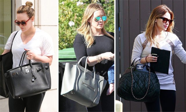 Reference image illustrating Hilary Duff’s Designer Handbag Collection: Chanel, Hermès, Goyard & More