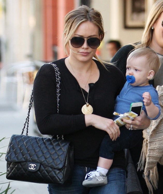 Reference image illustrating Hilary Duff’s Designer Handbag Collection: Chanel, Hermès, Goyard & More