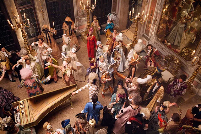 Reference image illustrating Inside Louis Vuitton’s David Bowie Campaign: Opulence, Hot Air Balloons, and Venetian Backdrops