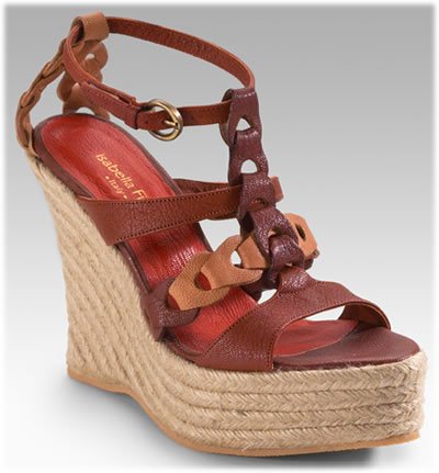 Reference image illustrating Isabella Fiore April Woven Bag Review: A Vibrant Summer Handbag Paired with Suspend T-Strap Espadrilles