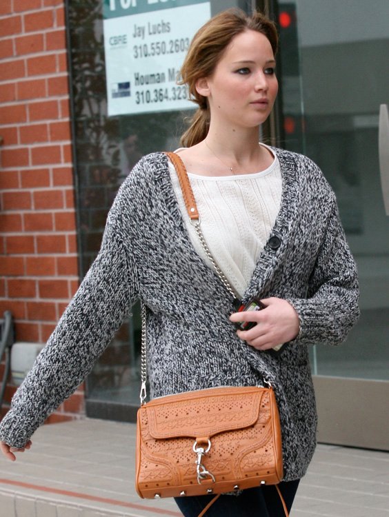 Reference image illustrating Jennifer Lawrence Handbag Collection: A Look at the Hunger Games Star's Favorite Bags