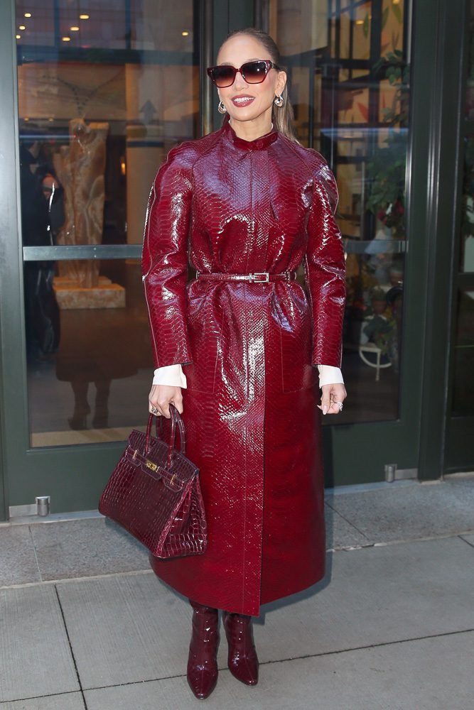 Reference image illustrating Jennifer Lopez Doubles Down on Exotic Hermès: Birkin and Kelly in One Day