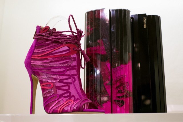 Reference image illustrating Jimmy Choo x Rob Pruitt Collaboration: Playful Panda Prints and Rainbow Accessories