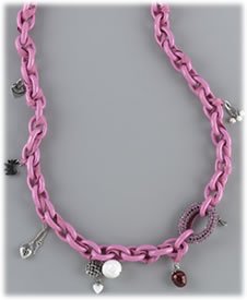 Juicy Couture Pave and Resin Link Necklace: A Playful Spring Jewelry Essential thumbnail
