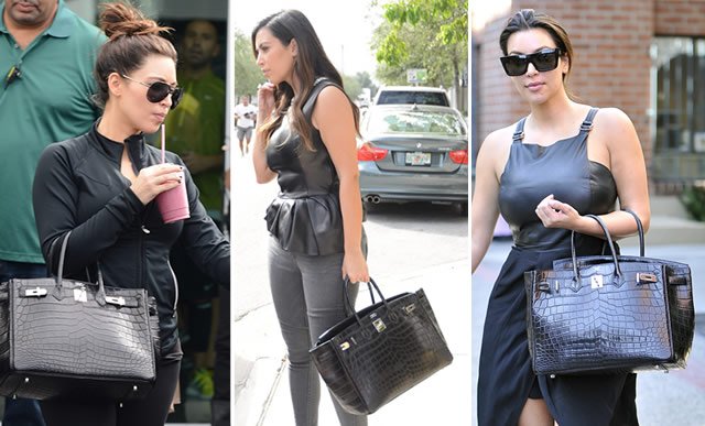 Reference image illustrating Kim Kardashian’s Black Crocodile Hermès Birkin: A Closer Look at Her Coveted Exotic Bag