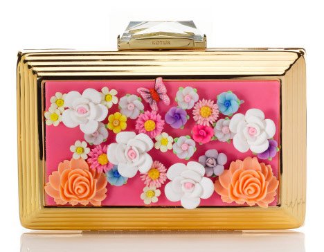 Reference image illustrating Kotur Resort 2013 Clutches: Exquisite Embellishment and Bold Design for Spring