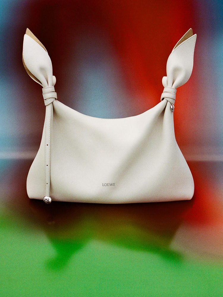 Reference image illustrating Loewe Scarf Bag Debuts: A Whimsical Sculptural Carryall in Mini and Medium Sizes