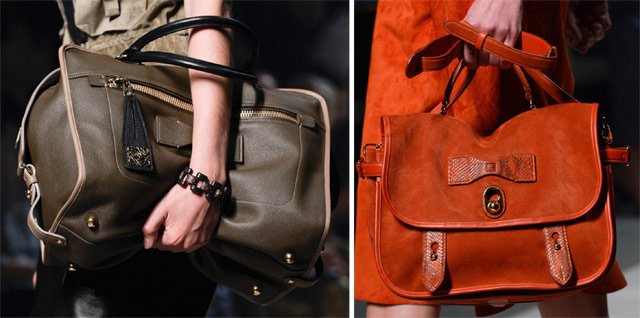 Loewe Spring 2013 Handbags: Safari-Inspired Leather Goods in Orange and Tan cover image