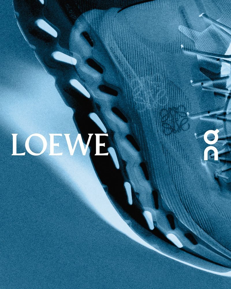 Reference image illustrating Loewe x On Spring 2026: The LightSpray Cloudmonster and New Colorways Arrive