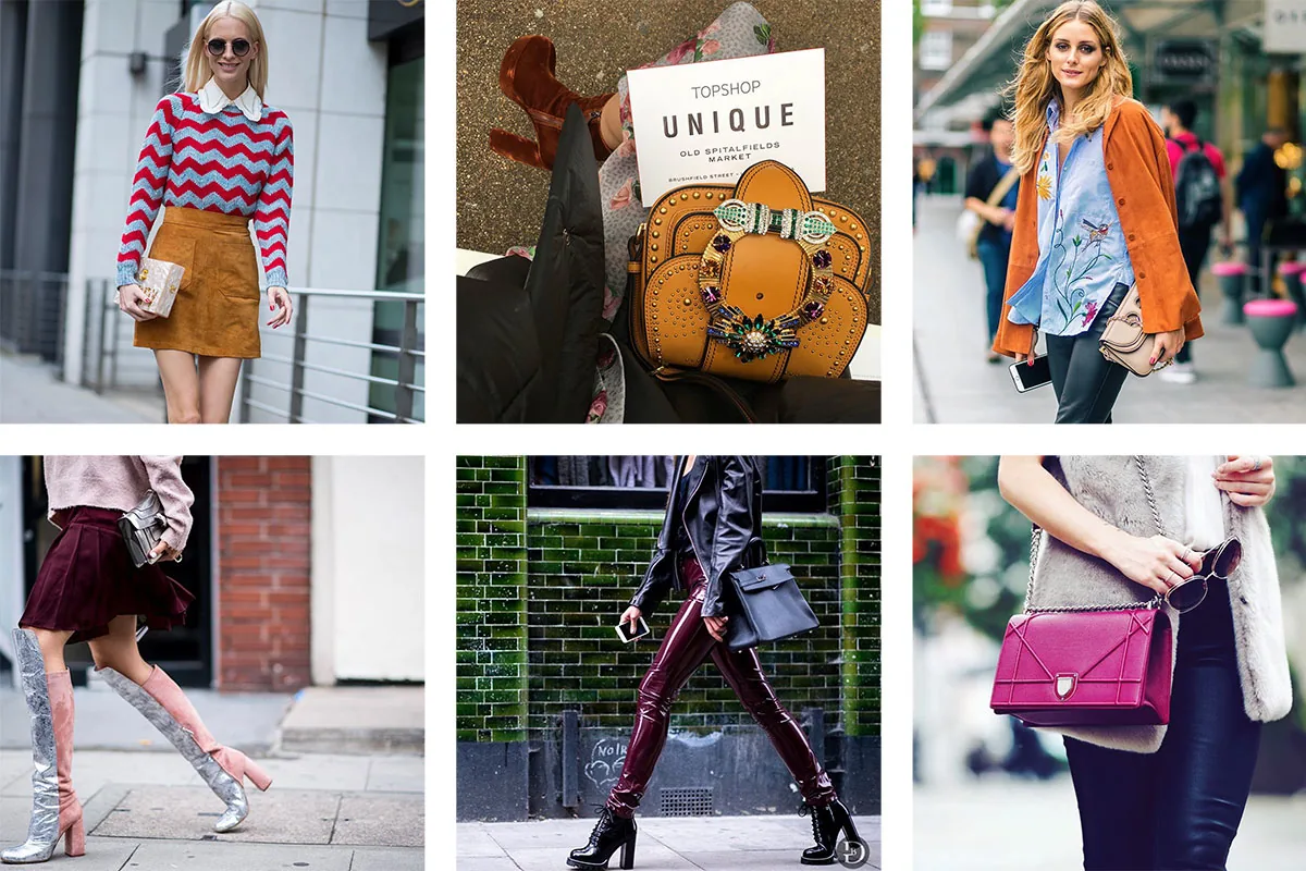 Reference image illustrating London Fashion Week Spring 2017 Street Style: The Best Handbag Moments on Instagram