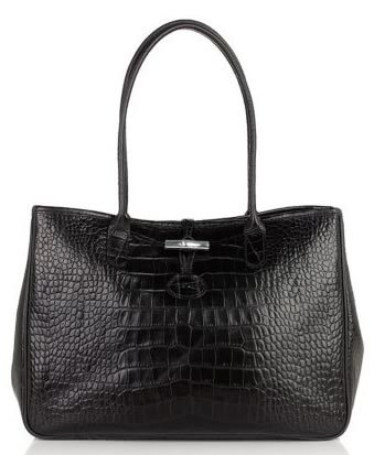 Longchamp Roseau Crocodile-Embossed Leather Tote Review: A Timeless Everyday Luxury Bag thumbnail