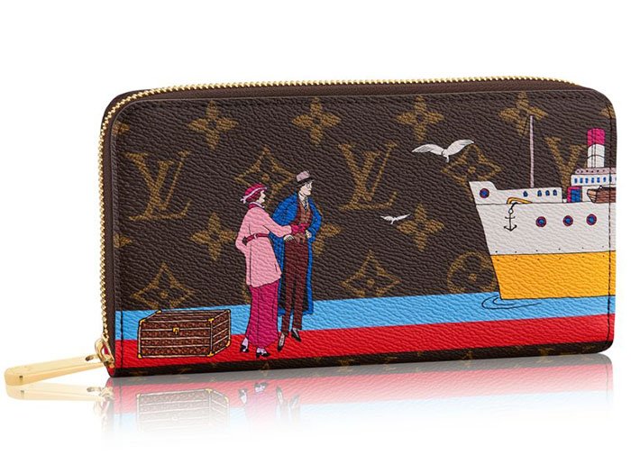 Reference image illustrating Louis Vuitton 2016 Christmas Animation Collection: A Cruise-Inspired Holiday Print