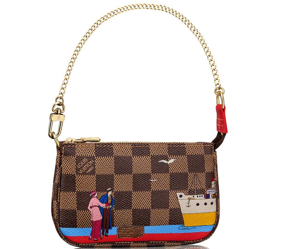 Reference image illustrating Louis Vuitton 2016 Christmas Animation Collection: A Cruise-Inspired Holiday Print