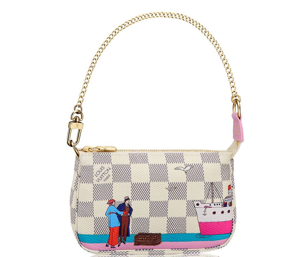 Reference image illustrating Louis Vuitton 2016 Christmas Animation Collection: A Cruise-Inspired Holiday Print
