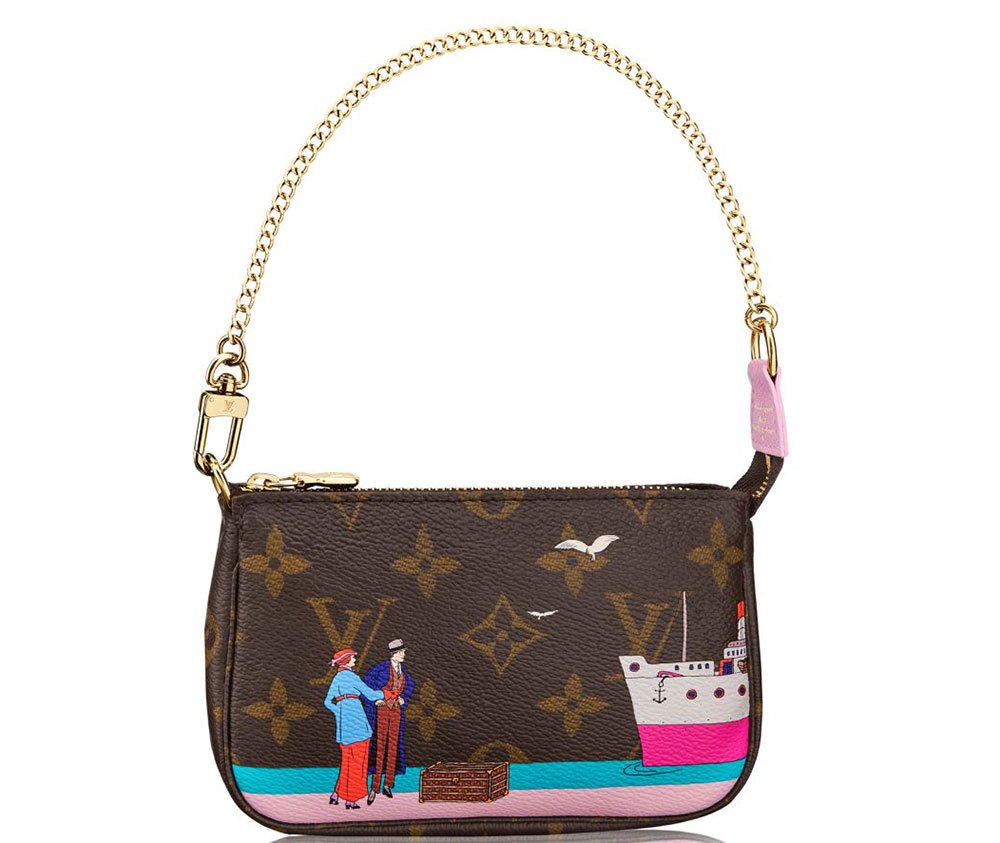 Reference image illustrating Louis Vuitton 2016 Christmas Animation Collection: A Cruise-Inspired Holiday Print