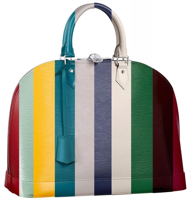 Reference image illustrating Louis Vuitton Epi Leather Color Guide: Every Shade from the Spring 2012 Rainbow Collection