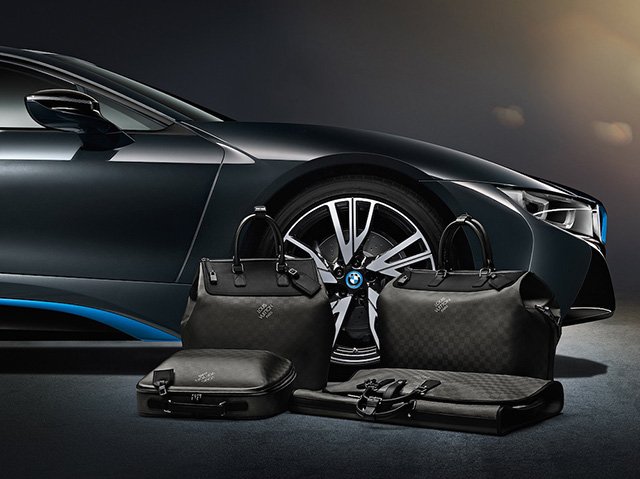 Reference image illustrating Louis Vuitton x BMW i8 Limited Edition Carbon Fiber Luggage: A Fusion of Luxury and Automotive Innovation