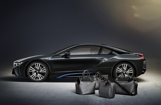 Reference image illustrating Louis Vuitton x BMW i8 Limited Edition Carbon Fiber Luggage: A Fusion of Luxury and Automotive Innovation