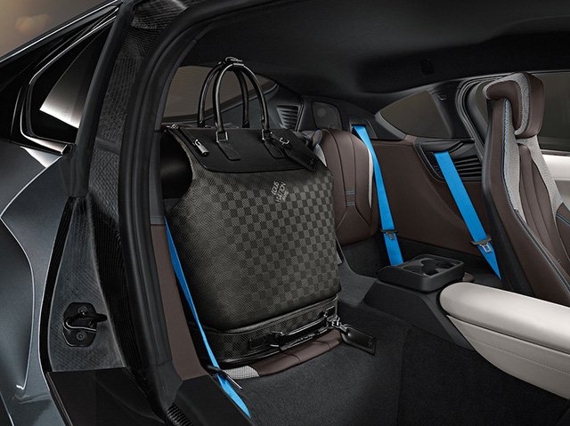 Reference image illustrating Louis Vuitton x BMW i8 Limited Edition Carbon Fiber Luggage: A Fusion of Luxury and Automotive Innovation