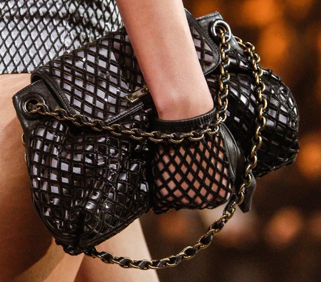Reference image illustrating Marc Jacobs Fall 2013 Handbags: A Masterclass in Texture and Chain-Handle Design