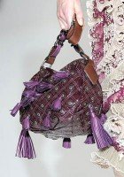 Reference image illustrating Marc Jacobs Spring 2010 Handbags: Lattice Leather, Fringe, and Quilted Details
