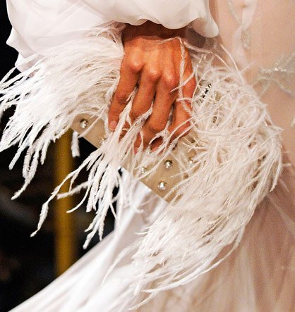 Reference image illustrating Marchesa Spring 2012 Handbags: Lunar-Beaded Clutches and Runway Gems