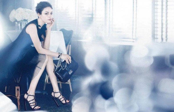 Reference image illustrating Mila Kunis Fronts Christian Dior Spring 2012 Handbag Campaign