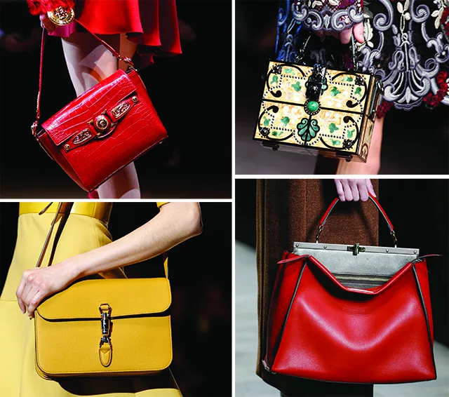Reference image illustrating Milan Fashion Week Fall 2014: The Most Covetable Handbags from the Runways