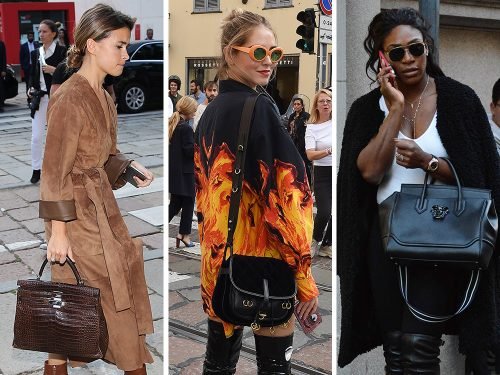 Milan Fashion Week Spring 2017: The Most Memorable Celebrity Handbag Moments cover image