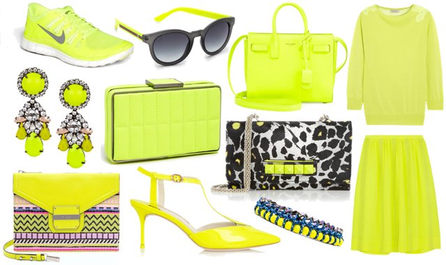 Reference image illustrating Neon Yellow Handbags and Accessories: The Season’s Boldest Trend Returns