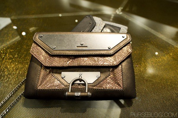 Reference image illustrating Nicole Miller Fall 2011 Handbag Collection: Edgy Bicycle Chain Designs