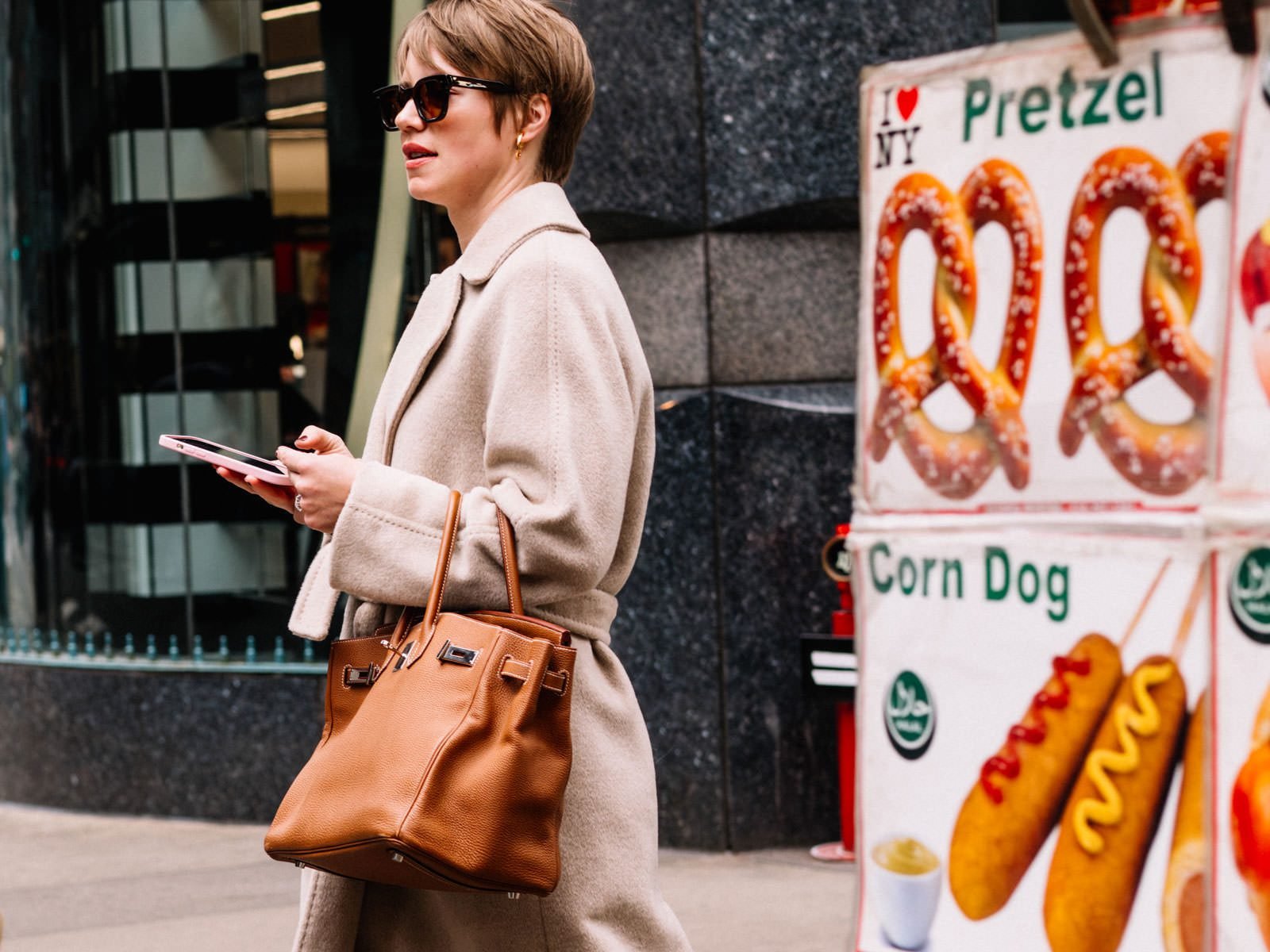 Reference image illustrating NYC Street Style Bags in May 2026: Hermès, Suede, and the Tote Takeover