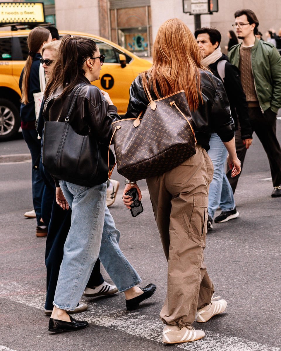 Reference image illustrating NYC Street Style Bags in May 2026: Hermès, Suede, and the Tote Takeover