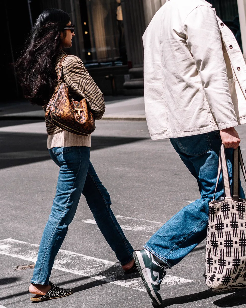 Reference image illustrating NYC Street Style Bags in May 2026: Hermès, Suede, and the Tote Takeover