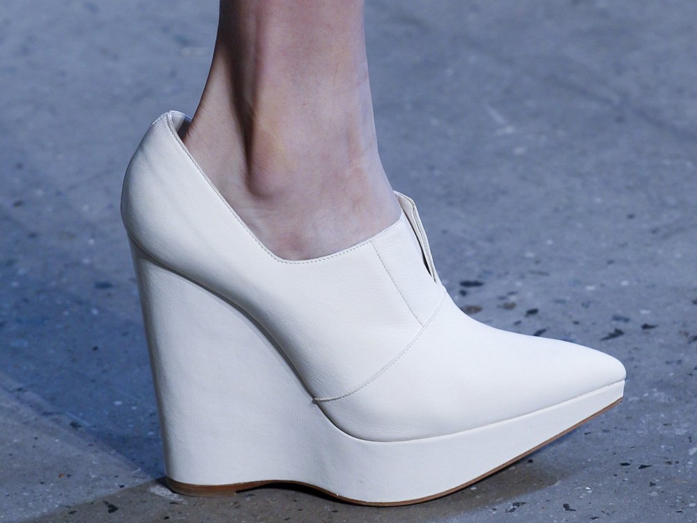 Reference image illustrating NYFW Spring 2017 Runway Shoes: The Minimalist Mules and Chunky Flatforms Defining the Season