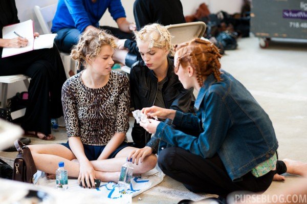 Reference image illustrating Oscar de la Renta Spring 2012: Exclusive Backstage Access at Fashion Week