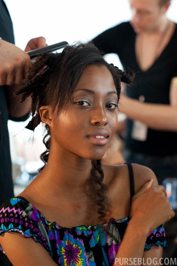 Reference image illustrating Oscar de la Renta Spring 2012: Exclusive Backstage Access at Fashion Week
