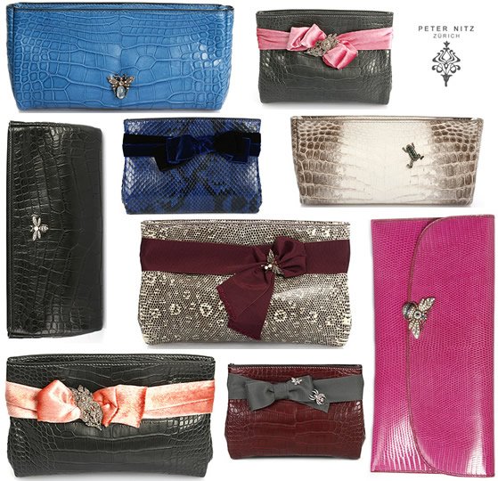 Peter Nitz Zurich: Handcrafted Exotic Clutches with Antique Brooch Details cover image