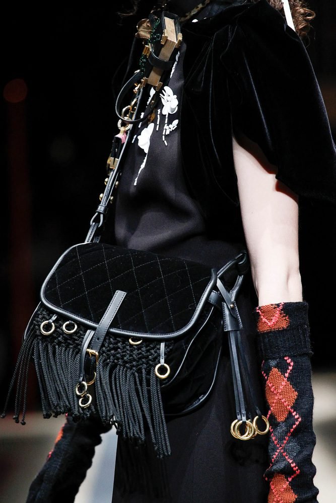 Reference image illustrating Prada Fall 2016 Bags: How the Cahier and Pionnière Defined Mid-2010s Luxury