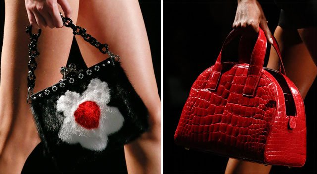 Reference image illustrating Prada Spring 2013 Handbags: Small, Sparkly Evening Bags Steal the Show
