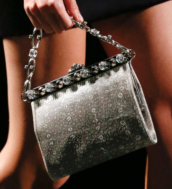 Reference image illustrating Prada Spring 2013 Handbags: Small, Sparkly Evening Bags Steal the Show