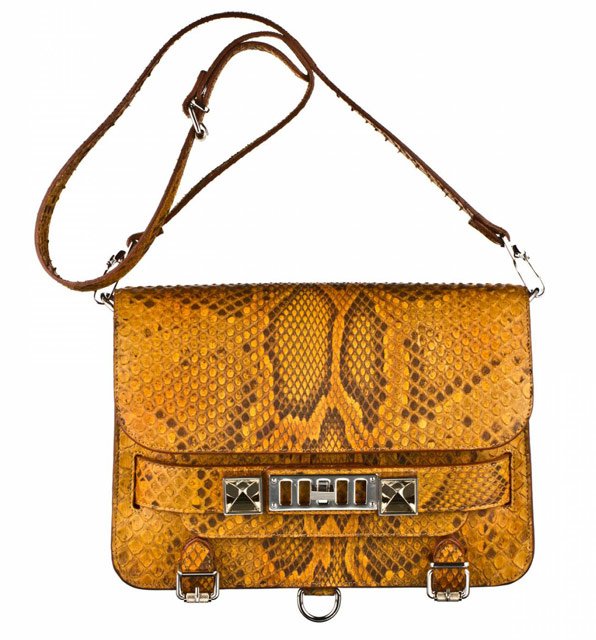 Reference image illustrating Proenza Schouler Exotic Handbags: A Closer Look at Python, Crocodile & Iguana PS1 and PS11 Styles
