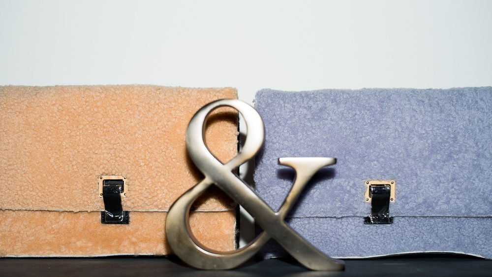 Reference image illustrating Proenza Schouler Fall 2013 Handbags: Camouflage, Shearling & Calf Hair Up Close