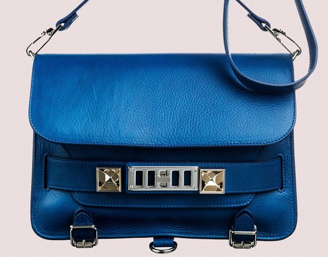 Reference image illustrating Proenza Schouler Spring Bags in Peacock Blue: A Color Obsession Worth Noticing