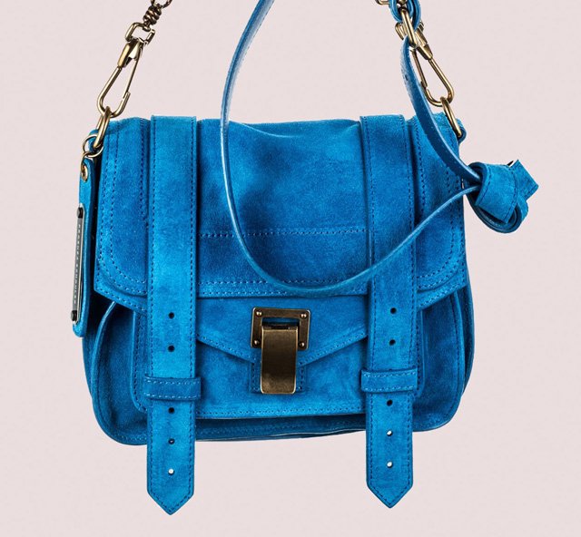 Reference image illustrating Proenza Schouler Spring Bags in Peacock Blue: A Color Obsession Worth Noticing