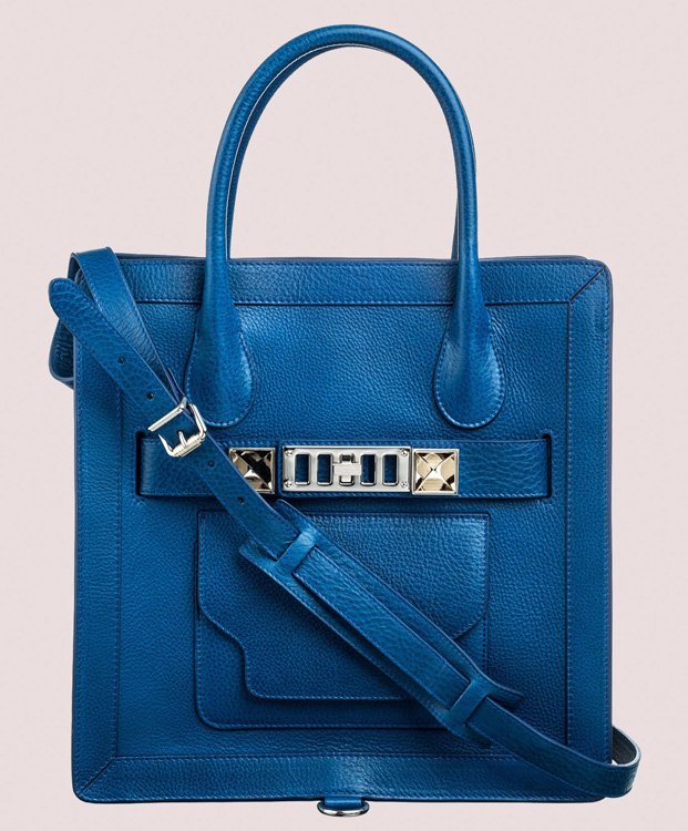 Reference image illustrating Proenza Schouler Spring Bags in Peacock Blue: A Color Obsession Worth Noticing