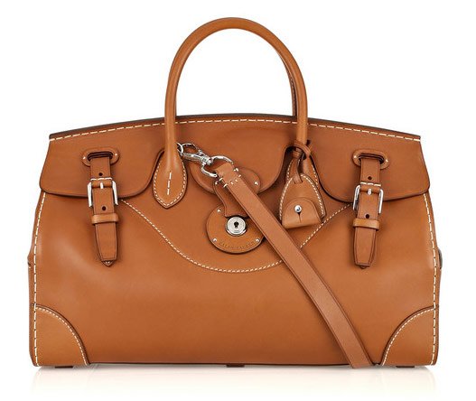 Reference image illustrating Ralph Lauren Collection Handbags Arrive at Net-a-Porter: Ricky Satchel, Tiffin Tote & More