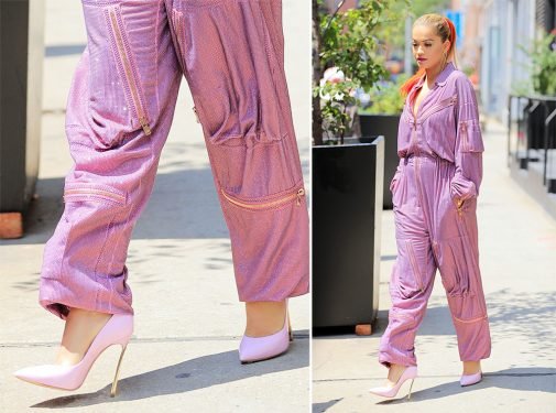 Rita Ora’s NYC Street Style: Casadei, Dior, Gucci, and Stuart Weitzman Shoes Spotted cover image